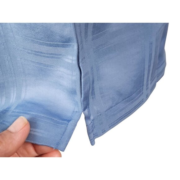 A New Day Womens Blue Houndstooth Blouse Size Medium Elegant Comfortable Casual - Picture 7 of 10